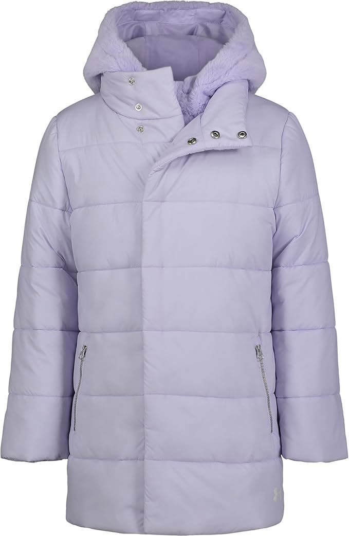 Quilted hooded puffer girls