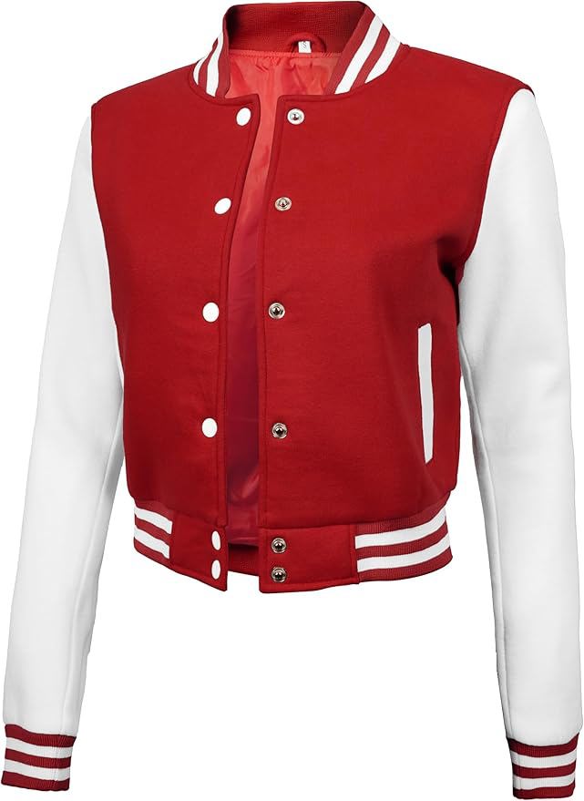 Cropped varsity jacket women
